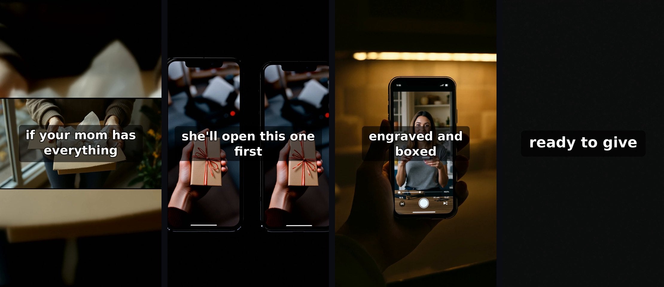 frames of an ad rendered with claude motion
